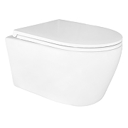 Комплект унитаза с инсталляцией Azario AZ-100-100F+AZ-2380+AZ-100-030F цвет Белый с сиденьем Микролифт и клавишей смыва цвет Хром глянцевый-6