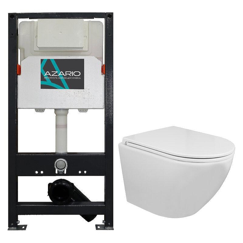 Комплект унитаза с инсталляцией Azario Grado AZ-501A+AZ-0046N 