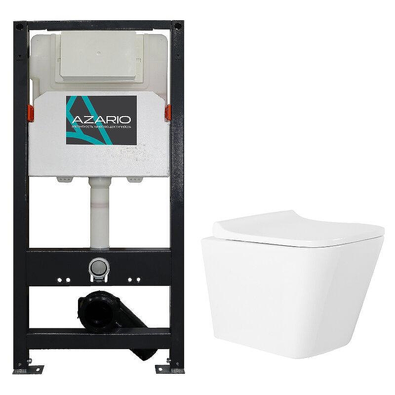 Комплект унитаза с инсталляцией Azario Teramo AZ-501A+AZ-0052 