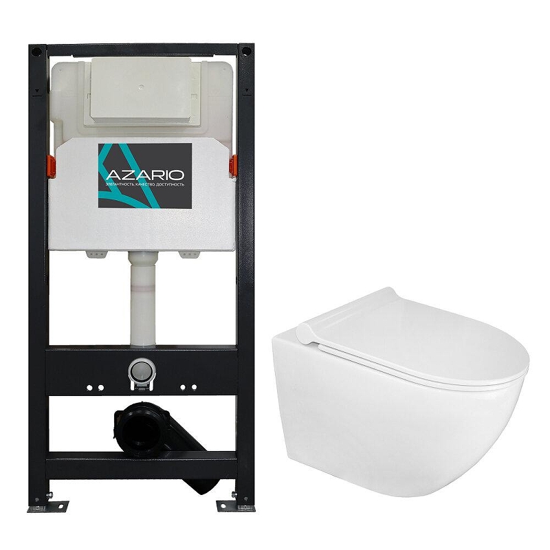 Комплект унитаза с инсталляцией Azario AZ-501A+AZ-2196 