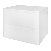 Тумба под раковину Azario Lotos 60 CS00084142 подвесная цвет Белый глянцевый