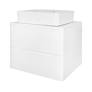 Тумба под раковину Azario Lotos 60 CS00084142 подвесная цвет Белый глянцевый-2