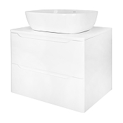 Тумба под раковину Azario Lotos 60 CS00084142 подвесная цвет Белый глянцевый-3