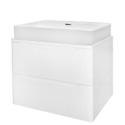 Тумба под раковину Azario Lotos 60 CS00084142 подвесная цвет Белый глянцевый-4