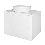 Тумба под раковину Azario Lotos 60 CS00084142 подвесная цвет Белый глянцевый-5