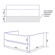 Тумба под раковину Azario Lotos 60 CS00084142 подвесная цвет Белый глянцевый-6