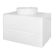 Тумба под раковину Azario Lotos 70 CS00084143 подвесная цвет Белый глянцевый-3