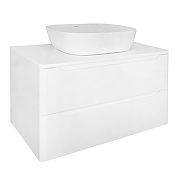Тумба под раковину Azario Lotos 80 CS00084144 подвесная цвет Белый глянцевый-4