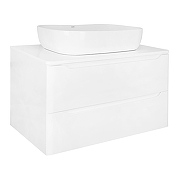 Тумба под раковину Azario Lotos 80 CS00084144 подвесная цвет Белый глянцевый-5