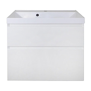 Тумба с раковиной Azario Velluto 70 CS00088602 подвесная цвет Белый матовый-2