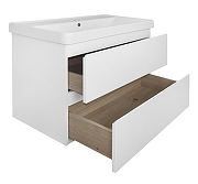 Тумба с раковиной Azario Мила 90 CS00089920 подвесная цвет Белый-2