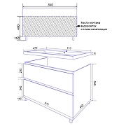 Тумба с раковиной Azario Мила 90 CS00089953 цвет Белый-8