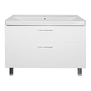 Тумба с раковиной Azario Ника 100 CS00089955 цвет Белый глянцевый