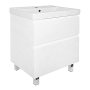 Тумба с раковиной Azario Мила 60 CS00091364 цвет Белый матовый-1