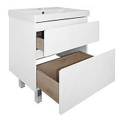 Тумба с раковиной Azario Мила 60 CS00091364 цвет Белый матовый-2