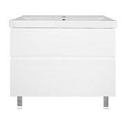 Тумба с раковиной Azario Мила 80 CS00091366 цвет Белый матовый