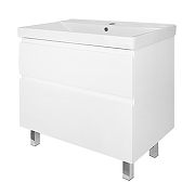 Тумба с раковиной Azario Мила 80 CS00091366 цвет Белый матовый-1