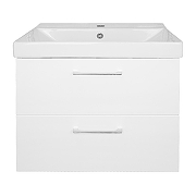 Тумба с раковиной Azario Ника 60 CS00091367 подвесная цвет Белый глянцевый