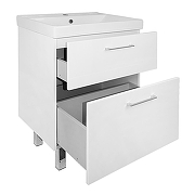 Тумба с раковиной Azario Ника 60 CS00091368 цвет Белый глянцевый-2