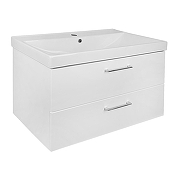 Тумба с раковиной Azario Ника 80 CS00091369 подвесная цвет Белый глянцевый-1