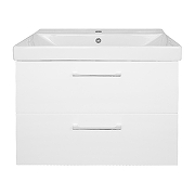 Тумба с раковиной Azario Ника 70 CS00092801 подвесная цвет Белый глянцевый