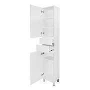 Шкаф пенал Azario Эстима 35 L CS00094554 цвет Белый глянцевый-1