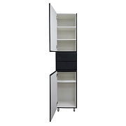 Шкаф пенал Azario Эстима 40 L CS00094560 цвет Графит-3