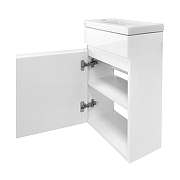 Тумба с раковиной Azario Эстима 40 L CS00094576 подвесная цвет Белый-1