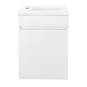 Тумба с раковиной Azario Эстима 40 L CS00094576 подвесная цвет Белый-2