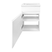 Тумба с раковиной Azario Эстима 40 L CS00094576 подвесная цвет Белый-3