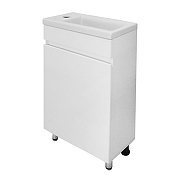 Тумба с раковиной Azario Эстима 40 L CS00094579 цвет Белый