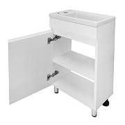 Тумба с раковиной Azario Эстима 40 L CS00094579 цвет Белый-1