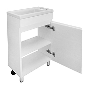 Тумба с раковиной Azario Эстима 40 R CS00094580 цвет Белый-1