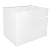 Тумба с раковиной Azario Эстима 60 CS00094582 подвесная цвет Белый глянцевый-2