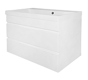 Тумба с раковиной Azario Эстима 70 CS00094583 подвесная цвет Белый глянцевый-1