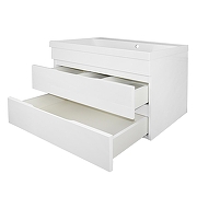 Тумба с раковиной Azario Эстима 80 CS00094584 подвесная цвет Белый глянцевый-2