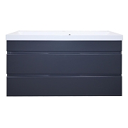 Тумба с раковиной Azario Эстима 100 CS00094586 подвесная цвет Графит-2