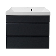 Тумба с раковиной Azario Эстима 60 CS00094587 подвесная цвет Графит-2