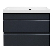 Тумба с раковиной Azario Эстима 70 CS00094588 подвесная цвет Графит