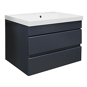 Тумба с раковиной Azario Эстима 70 CS00094588 подвесная цвет Графит-1