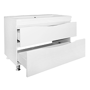 Тумба с раковиной Azario Эстима 100 CS00094590 цвет Белый глянцевый-1