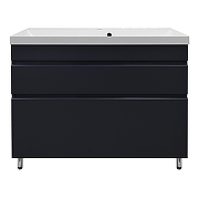 Тумба с раковиной Azario Эстима 100 CS00094591 цвет Графит-2