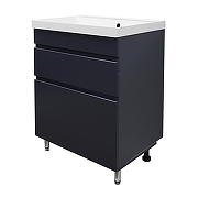 Тумба с раковиной Azario Эстима 60 CS00094593 цвет Графит