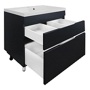 Тумба с раковиной Azario Эстима 70 CS00094595 цвет Графит-1