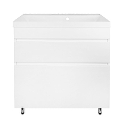 Тумба с раковиной Azario Эстима 80 CS00094596 цвет Белый глянцевый-2