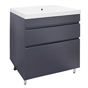 Тумба с раковиной Azario Эстима 80 CS00094597 цвет Графит