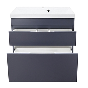 Тумба с раковиной Azario Эстима 80 CS00094597 цвет Графит-2