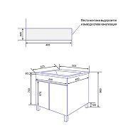 Тумба с раковиной Azario Эстима 50 CS00094634 цвет Белый-7