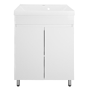 Тумба с раковиной Azario Эстима 60 CS00094635 цвет Белый глянцевый-3