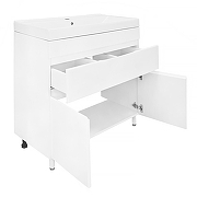 Тумба с раковиной Azario Эстима 80 CS00094636 цвет Белый-1